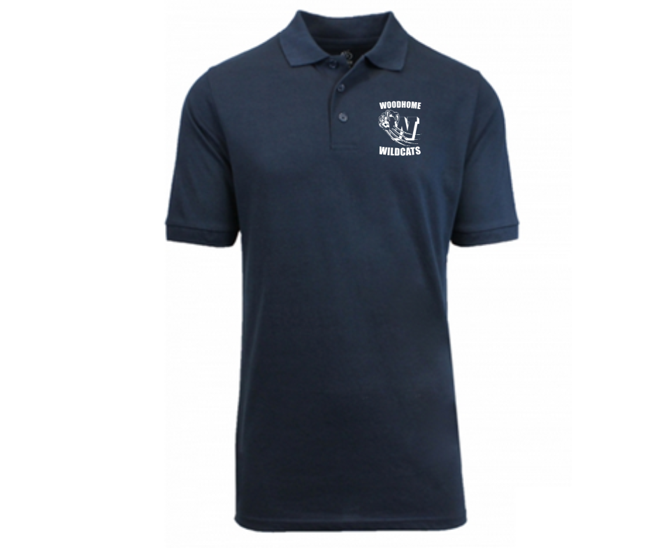 Youth Navy Short Sleeve Polo- Woodhome