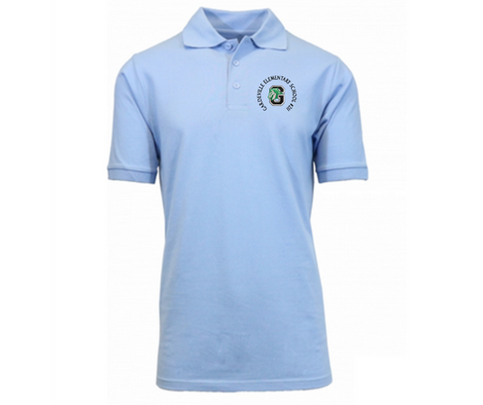 Youth Light Blue Short Sleeve Polo- Gardenville