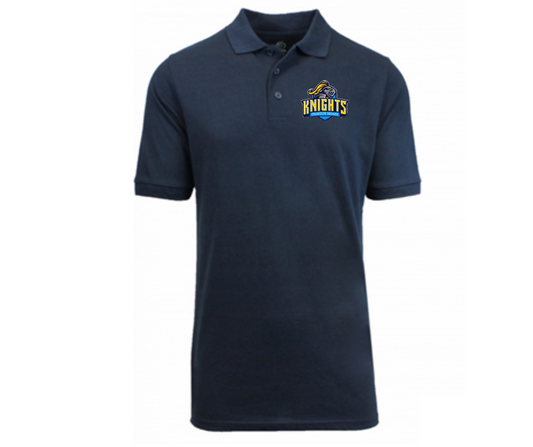 Youth Navy Short Sleeve Polo- Franklin