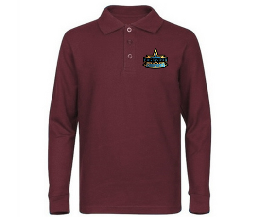 Youth Long Sleeve Polos- Edgewood