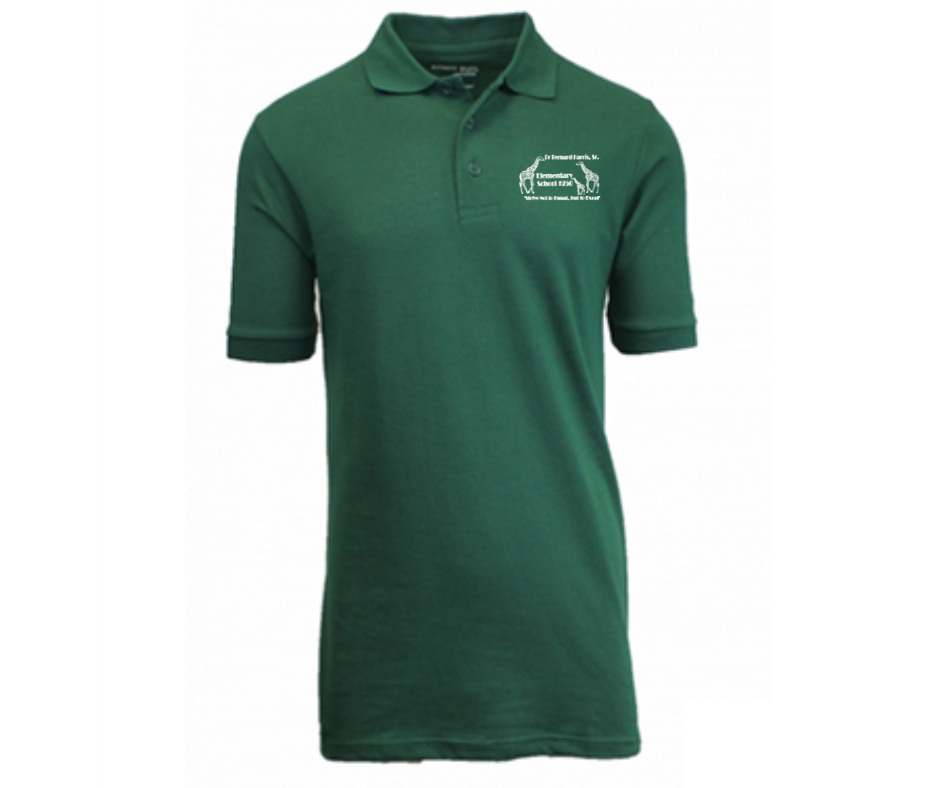 Youth Green Short Sleeve Polo- DBH