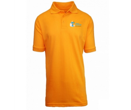 Youth Gold Short Sleeve Polo- Tilghman