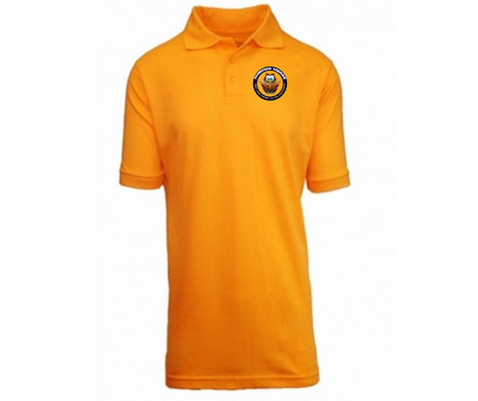 Youth Gold Short Sleeve Polo- Johnston Square