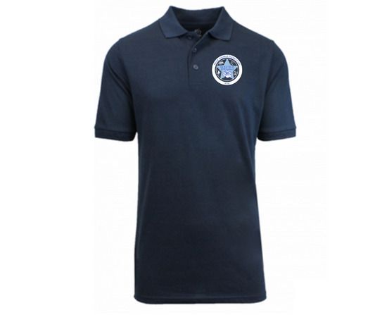 Youth Navy Short Sleeve Polo- Billie Holiday