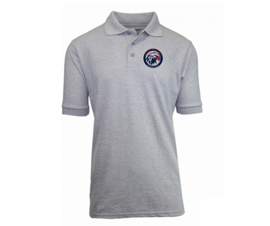 Youth Gray Short Sleeve Polo- James McHenry