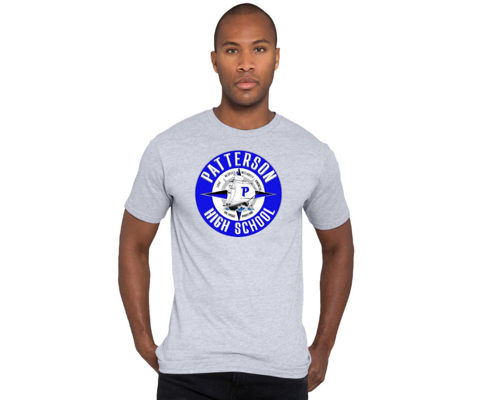 Adult Grey T-Shirt- Patterson High