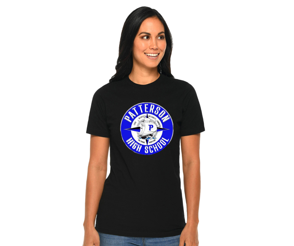 Adult Black T-Shirt- Patterson High