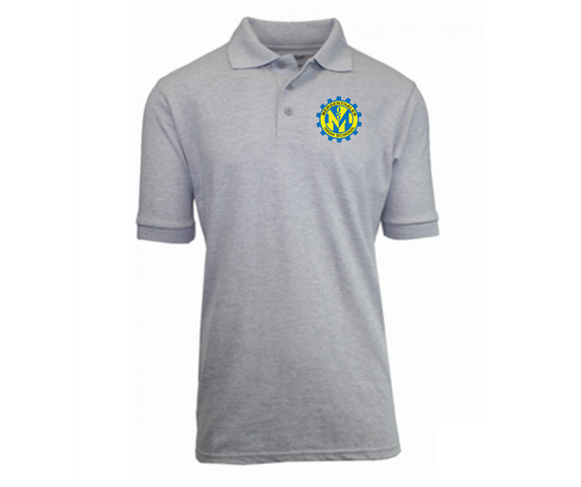 Adult Grey Short Sleeve Polo- Mergenthaler HS