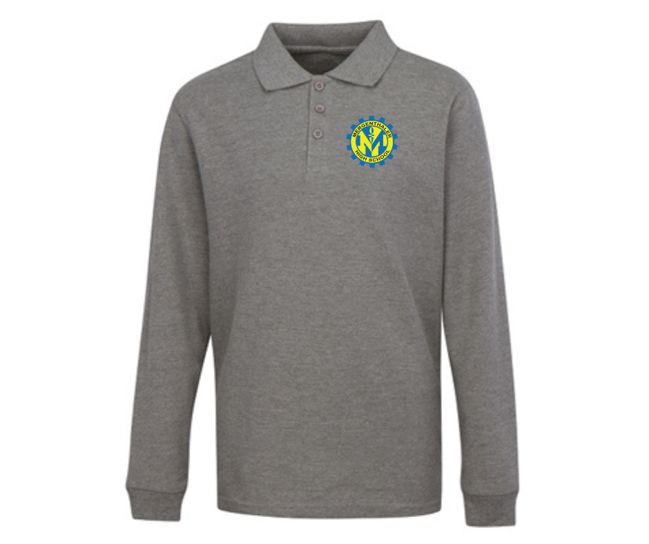 Adult Long Sleeve Polo- Mergenthaler HS