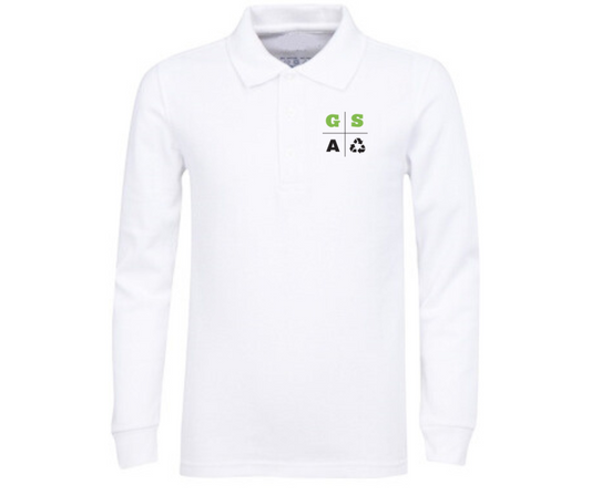 Youth Long Sleeve Polo- Green Street
