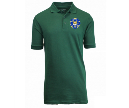 Youth Forest Green Short Sleeve Polo- Wildwood