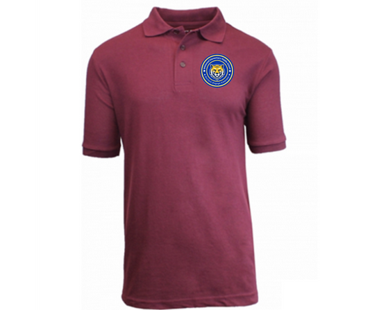 Youth Burgundy Short Sleeve Polo- Wildwood