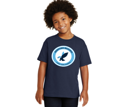 Youth Navy T-Shirt- Harford Heights