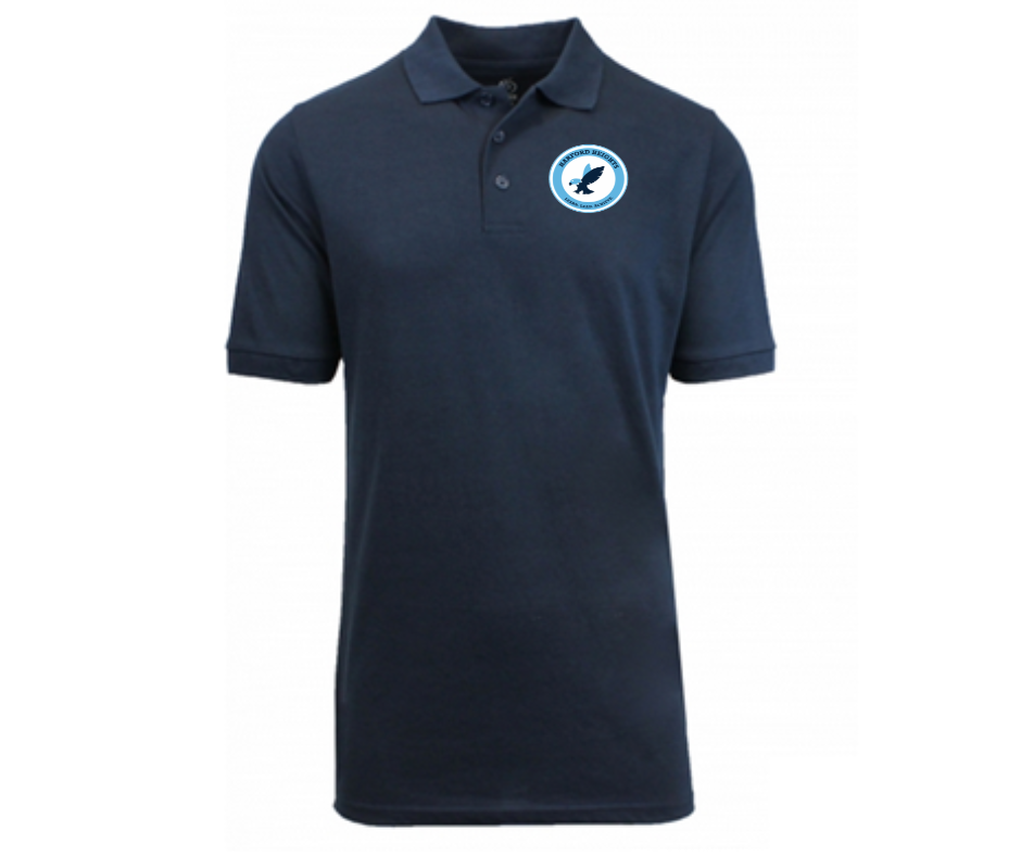 Youth Navy Short Sleeve Polo- Harford Heights