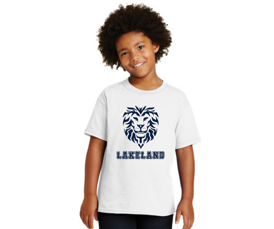 Youth White T-Shirt- Lakeland