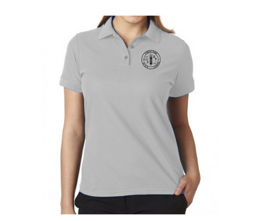 Ladies Grey Short Sleeve Polo- Forest Park HS