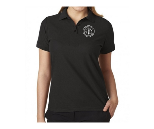 Ladies Black Short Sleeve Polo- Forest Park HS