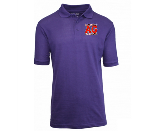 Youth Purple Short Sleeve Polo- Armistead