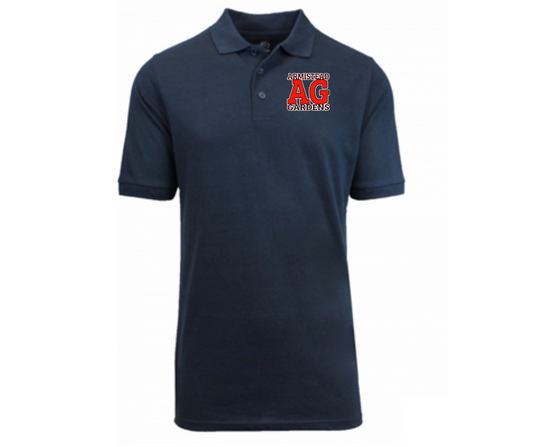 Youth Navy Short Sleeve Polo- Armistead