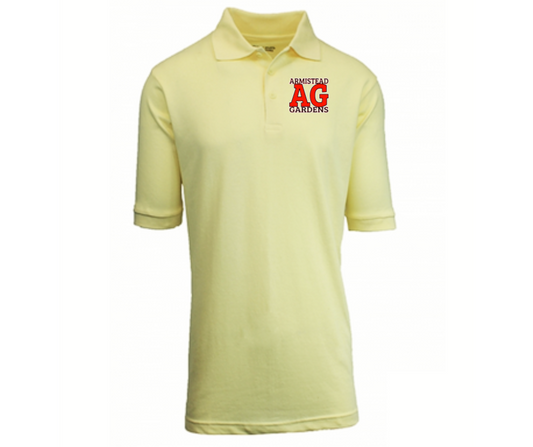 Youth Yellow Short Sleeve Polo- Armistead