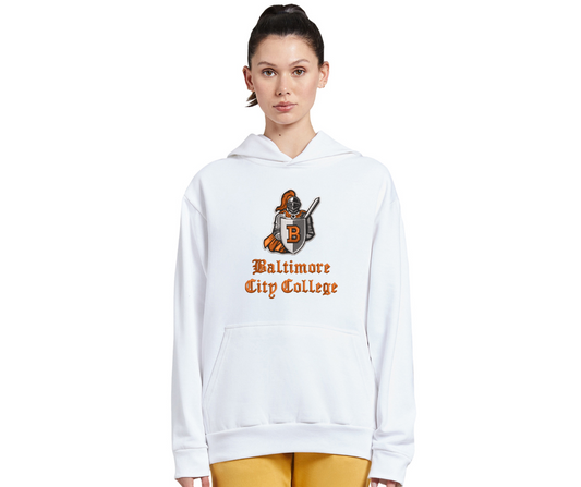 Adult White Logo Hoodie- City