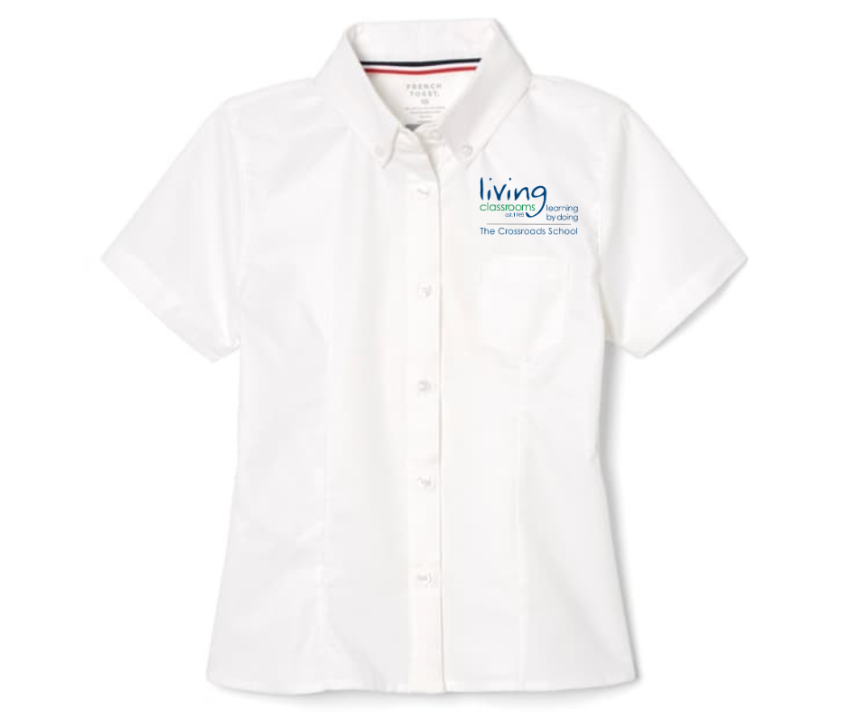 Girls and Ladies Short Sleeve Oxford Shirt- Crossroads