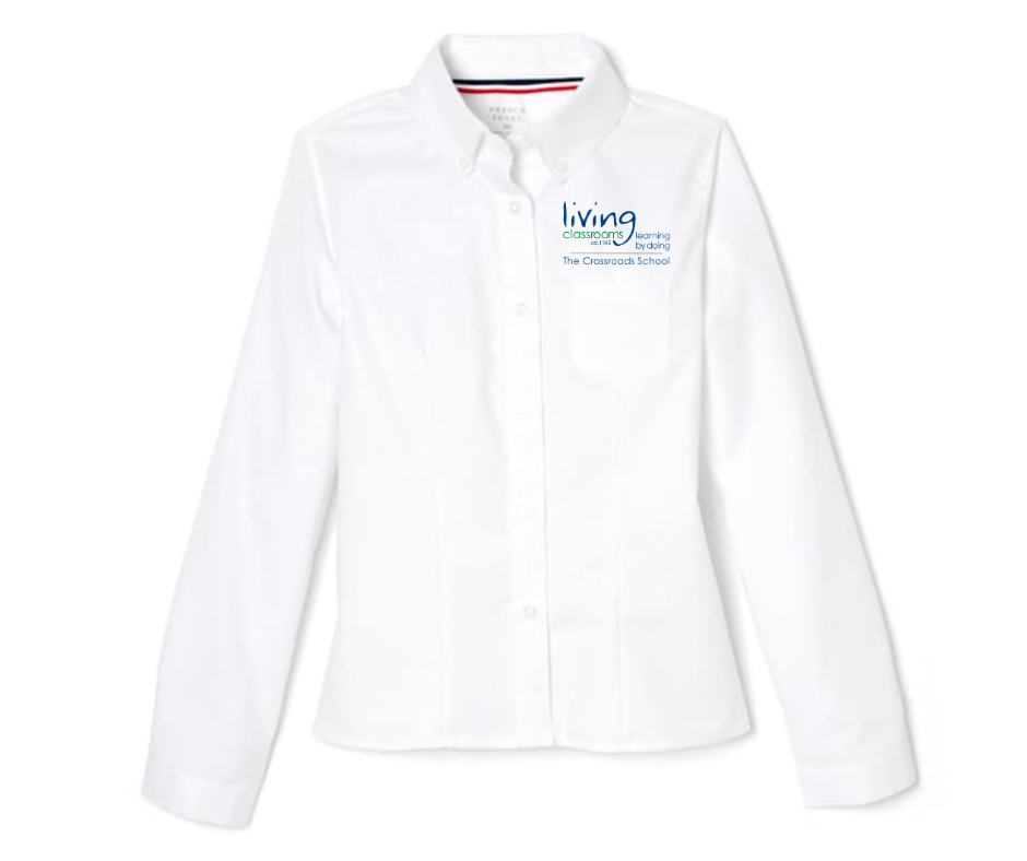 Girls and Ladies Long Sleeve Oxford Shirt- Crossroads