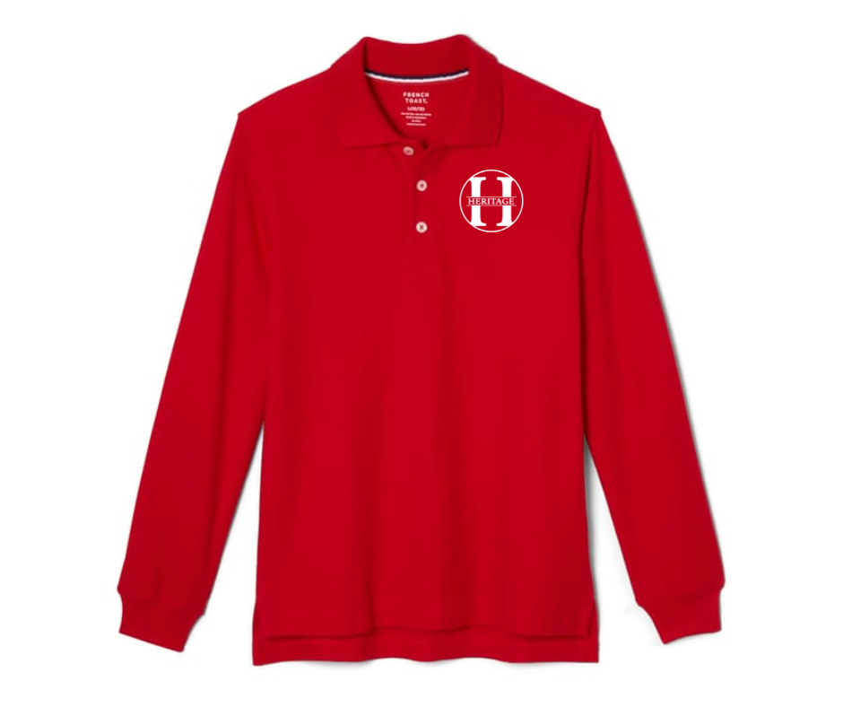 Ladies Long Sleeve Polo- Heritage Baptist