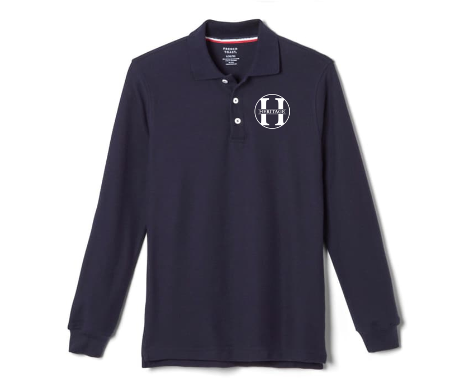 Ladies Long Sleeve Polo- Heritage Baptist