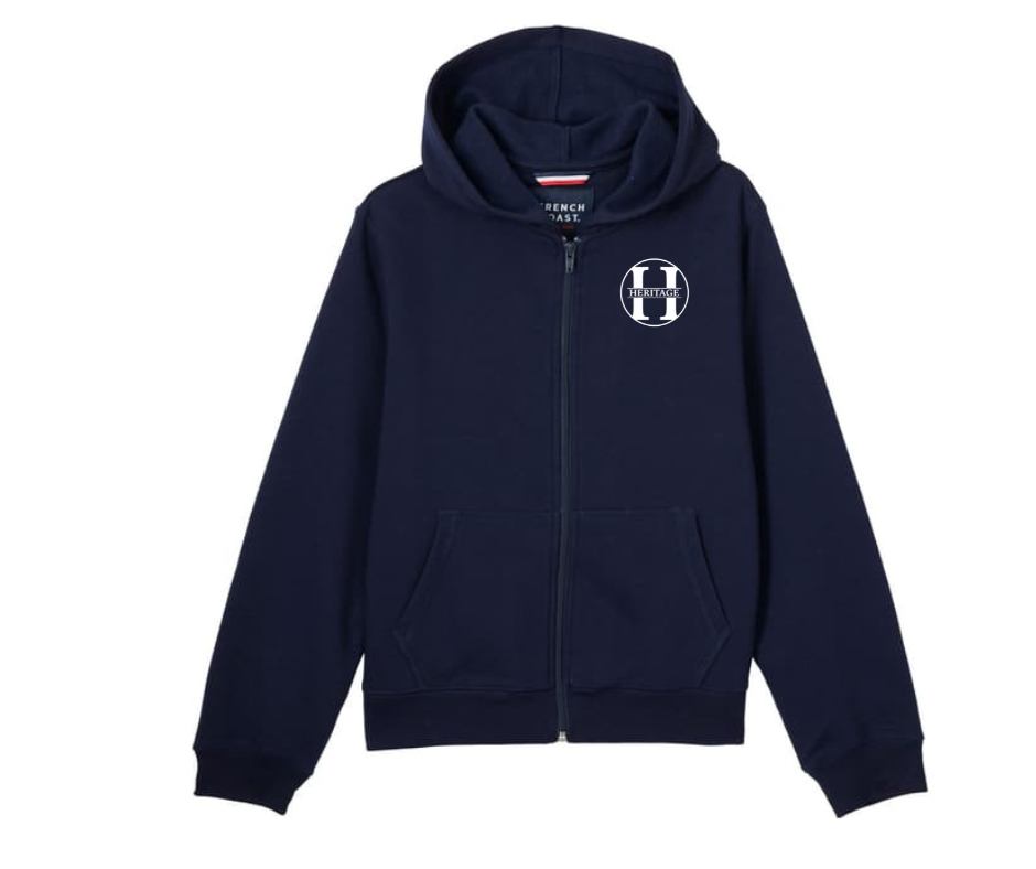 Unisex Full Zip Fleece Hoodie- Heritage Baptist