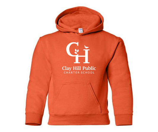 Youth Orange Hoodie- Clay Hill