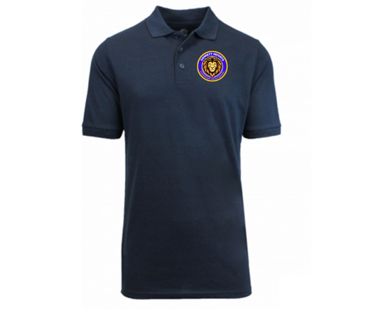 Youth Navy Short Sleeve Polo- Garrett Heights