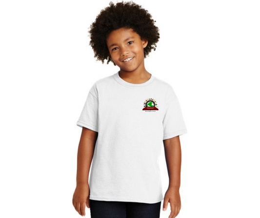 Youth White Gym T-Shirt- Empowerment Academy