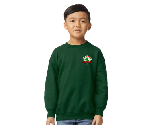 Youth Hunter Green Crewneck- Empowerment Academy