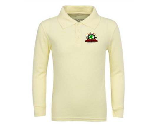Youth Yellow Long Sleeve Polo- Empowerment Academy