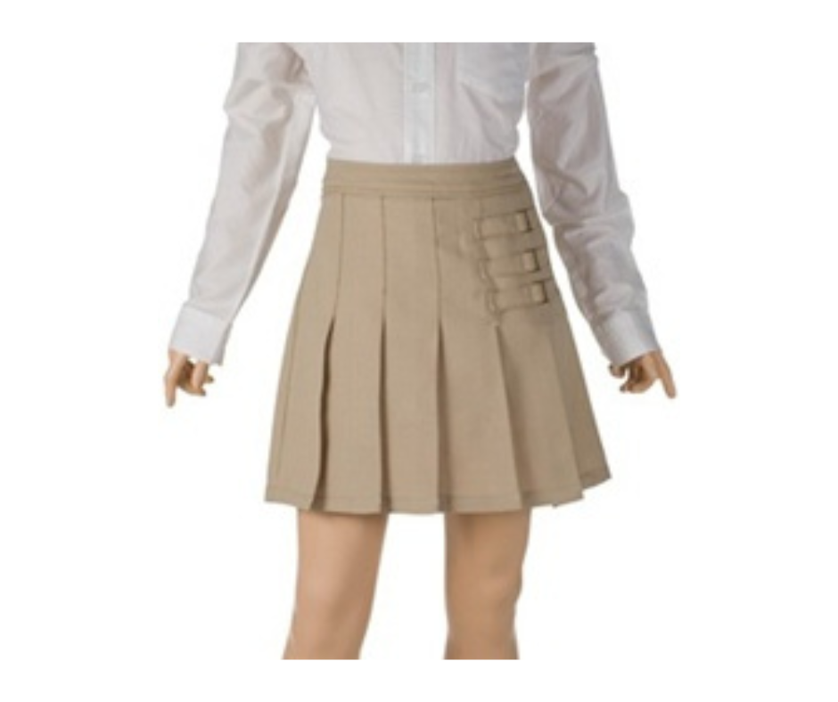 Girl's Khaki Uniform Skorts- Yorkwood